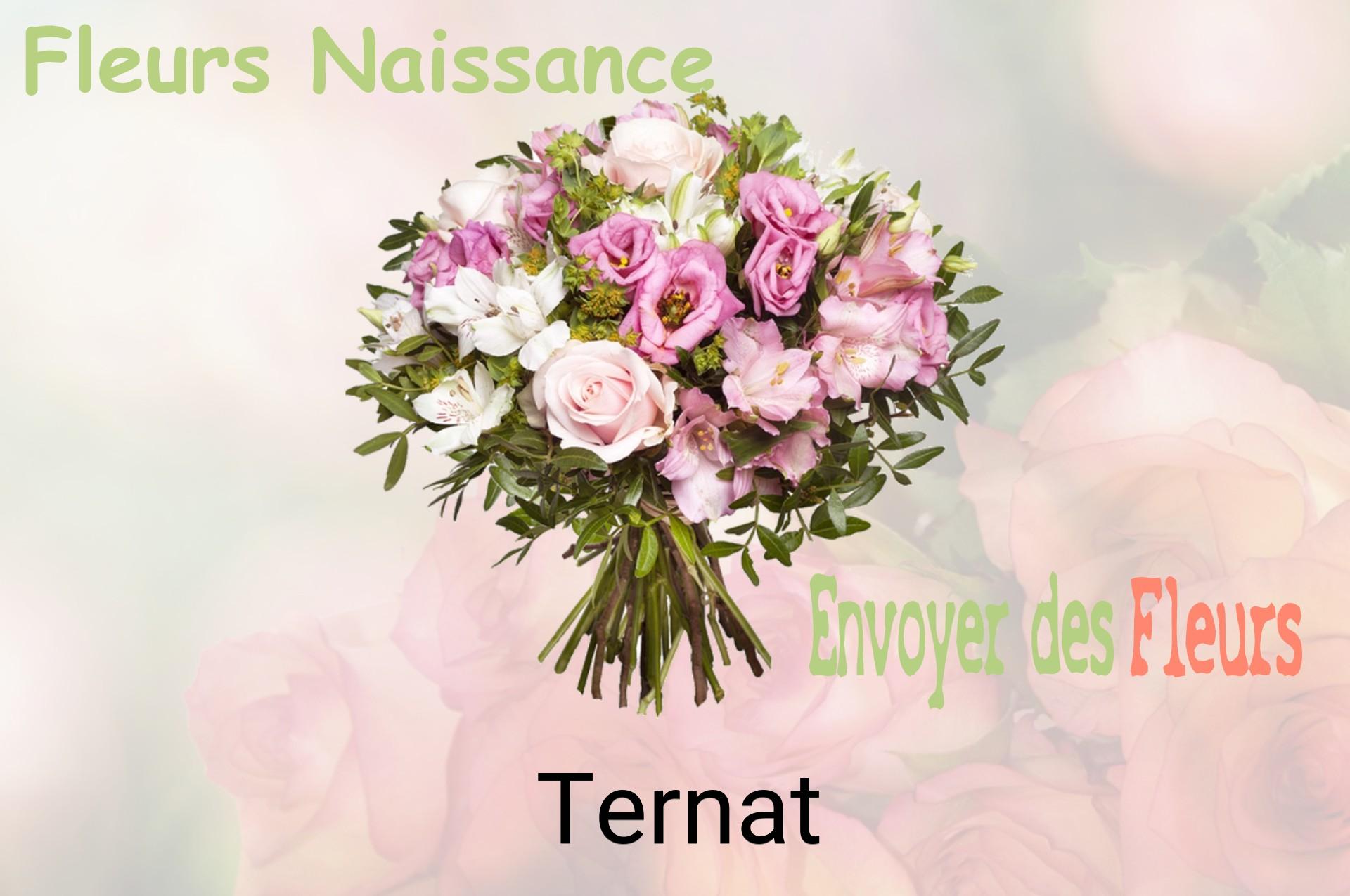 Bouquet de fleurs de naissance livré à Ternat